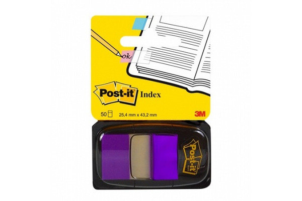 POST-IT Index Tabs 25.4x43.2mm 680-8 violett/50 Tabs