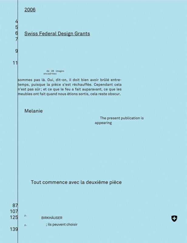 Eidgenössische Förderpreise für Design 2006, Bourses fédérales de design 2006, Swiss Federal Design Grants 2006