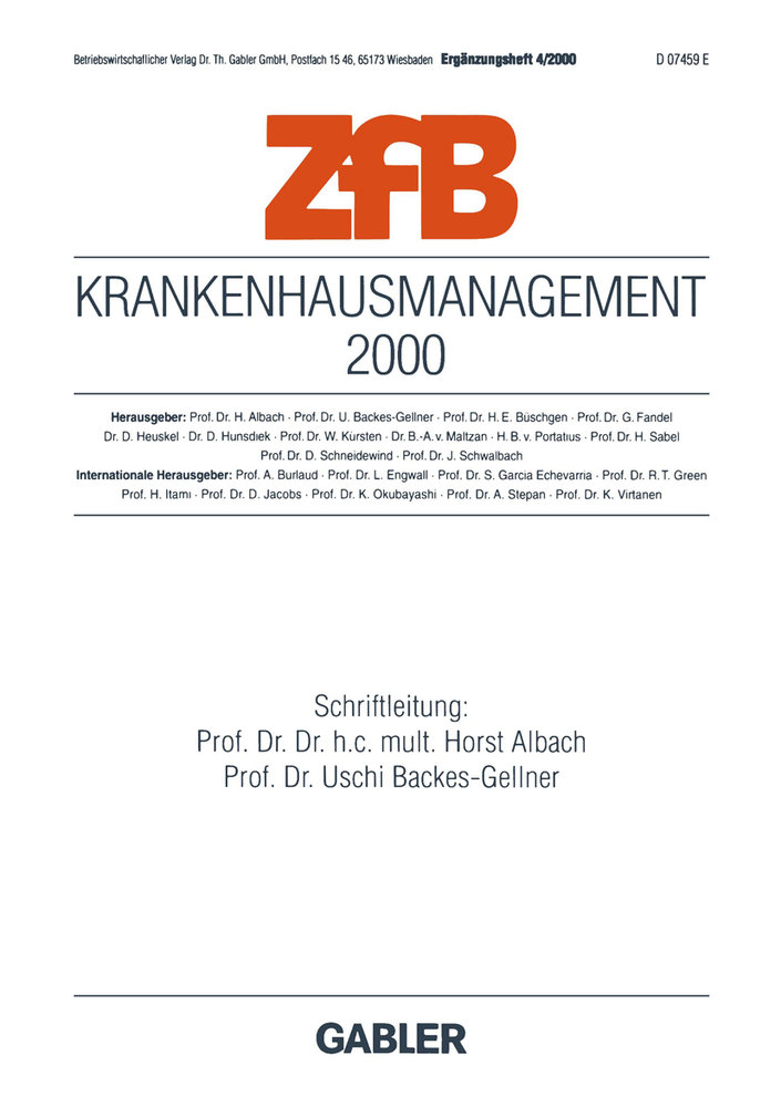 Krankenhausmanagement 2000