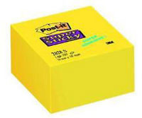 Post-it® Super Sticky Haftnotizen Würfel ultragelb