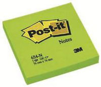 Post-it® Haftnotizen neon, 76 x 76 mm neongrün