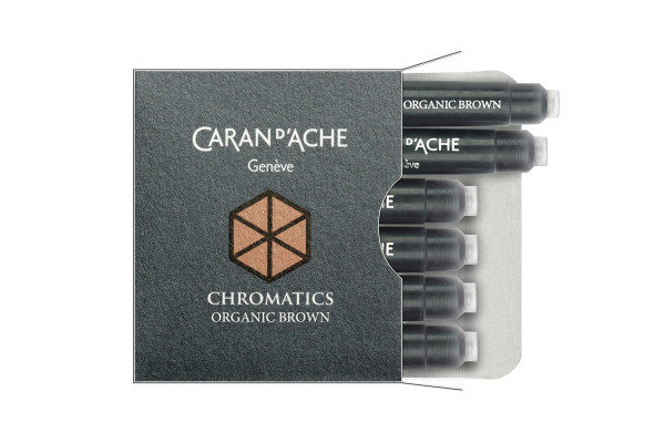 CARAN D'ACHE Tintenpatrone 8021.049 Organic Brown 6 Stück