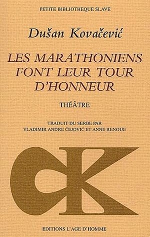 Les marathoniens font leur tour d'honneur