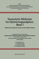 Numerische Methoden bei Optimierungsaufgaben Band 3