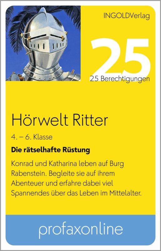 Hörwelt Ritter - Die rätselhafte Rüstung - profaxonline