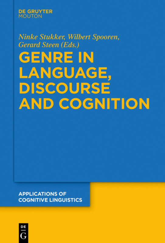 Genre in Language, Discourse and Cognition