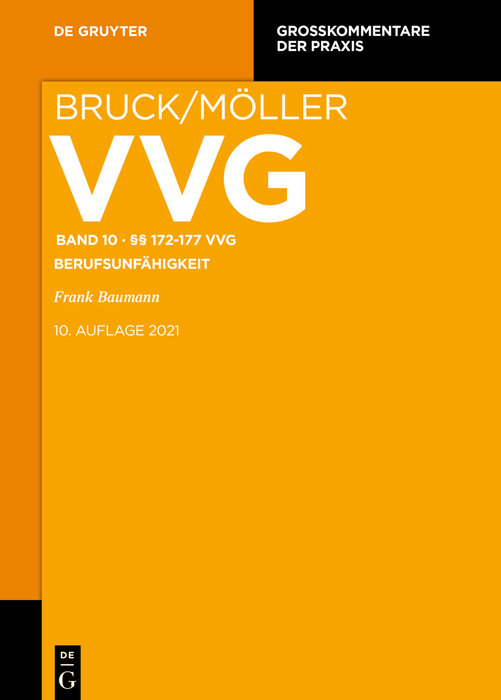 Versicherungsvertragsgesetz §§ 172-177 VVG