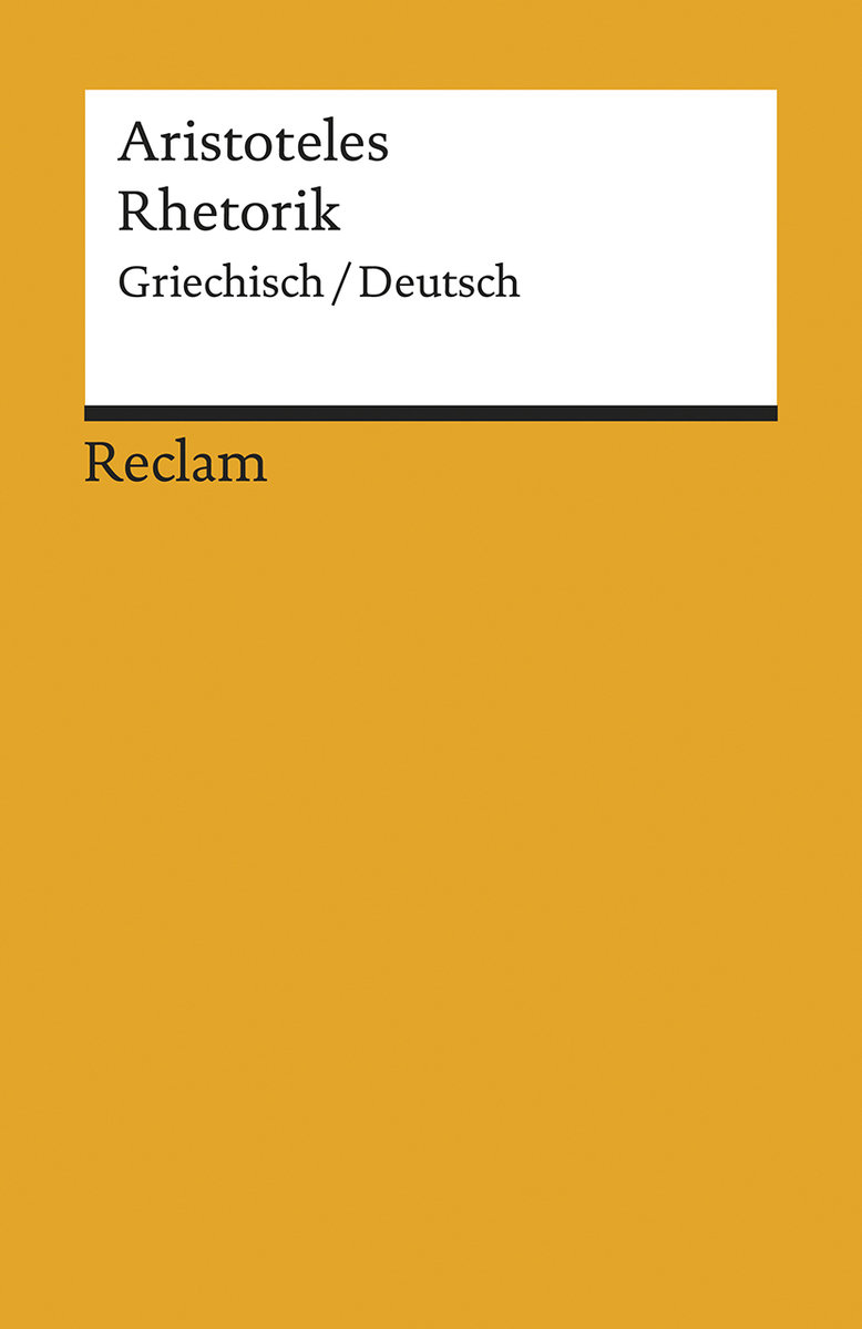 Rhetorik. Griechisch/Deutsch