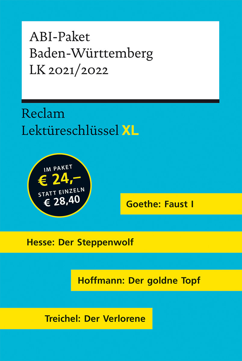 Lektüreschlüssel XL. ABI-Paket Baden-Württemberg LK 2021/2022