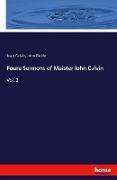 Foure Sermons of Maister Iohn Calvin