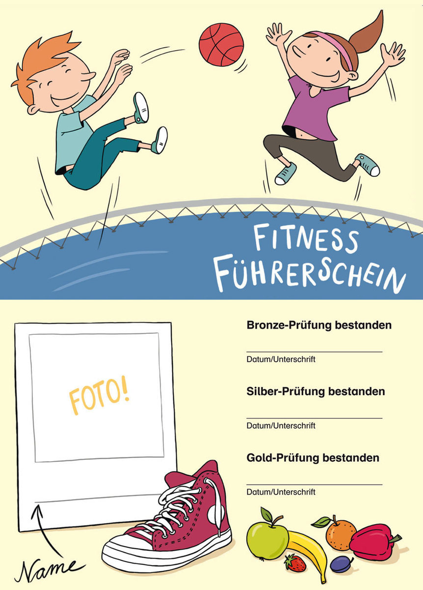 Fitness-Führerschein - Klassensatz Führerscheine