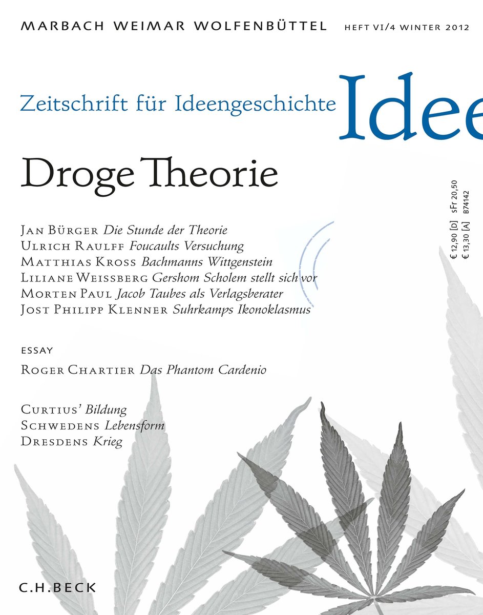 Zeitschrift für Ideengeschichte Heft VI/4 Winter 2012