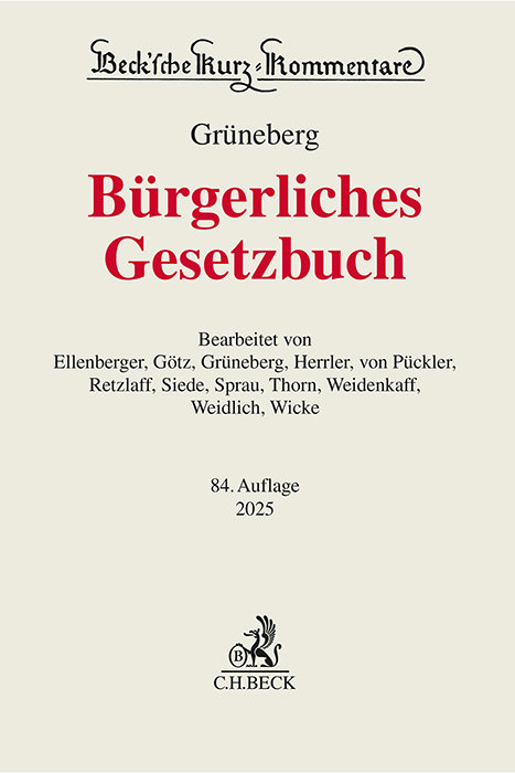 Bürgerliches Gesetzbuch