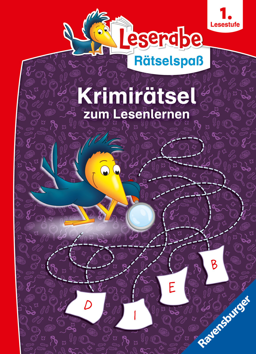 Ravensburger Leserabe Rätselspaß - Krimirätsel zum Lesenlernen - 1. Lesestufe, Rätselbuch ab 6 Jahre