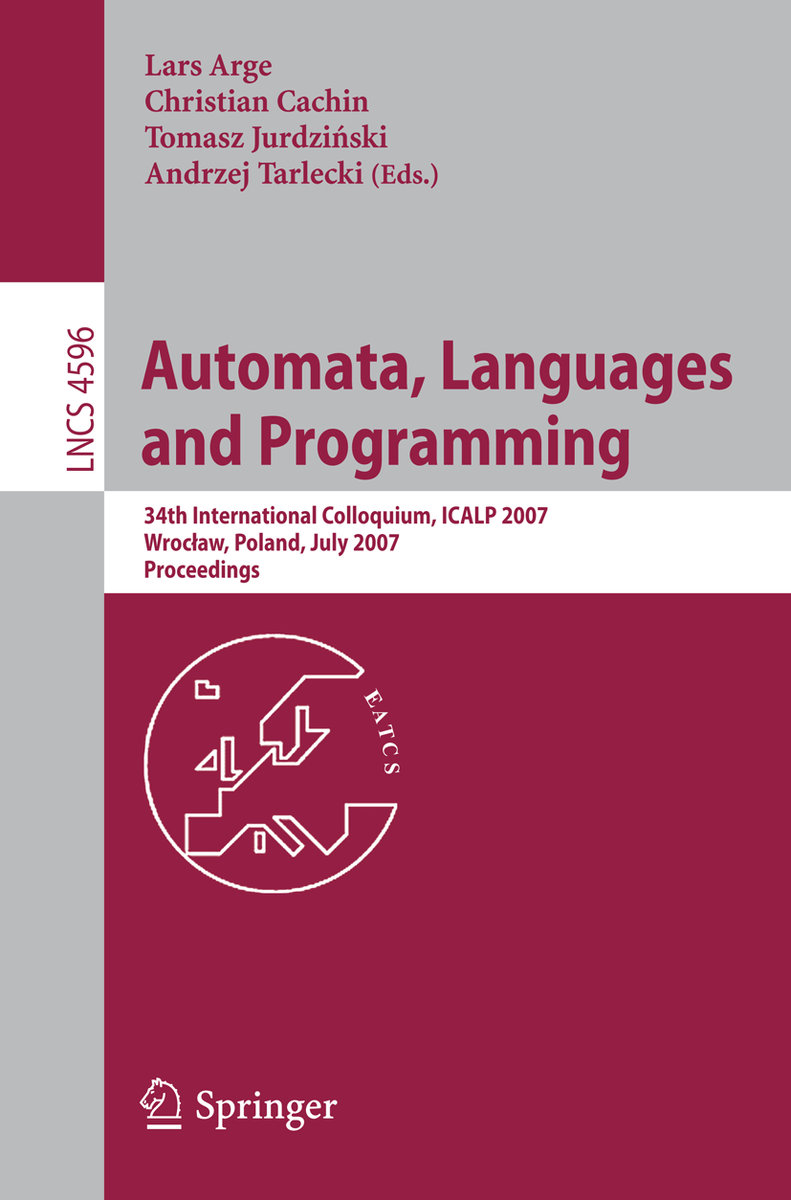 Automata, Languages and Programming