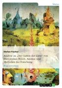 Analyse zu 'Der Garten der Lüste' von Hieronymus Bosch. Ansätze und Methoden der Forschung