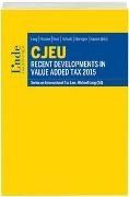 CJEU - Recent Developments in Value Added Tax 2015