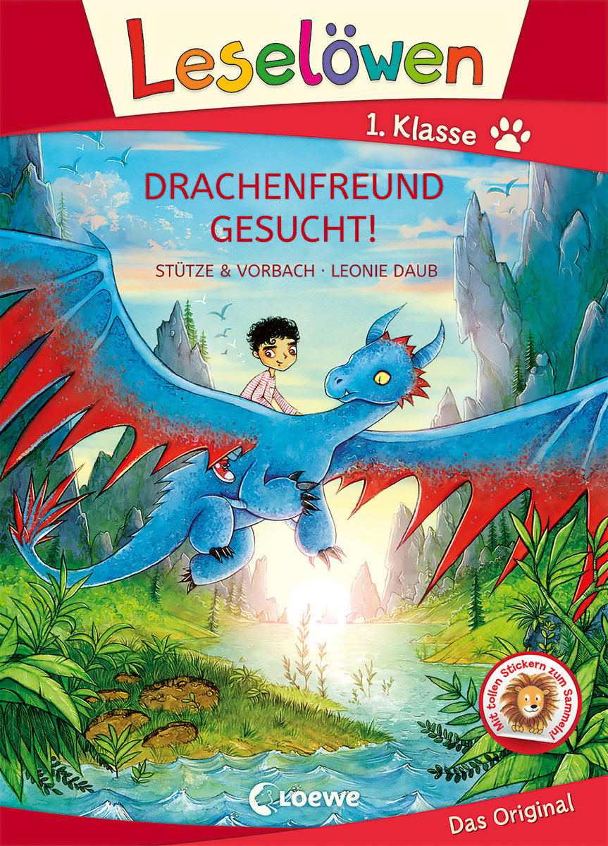 Leselöwen 1. Klasse - Drachenfreund gesucht! (Großbuchstabenausgabe)