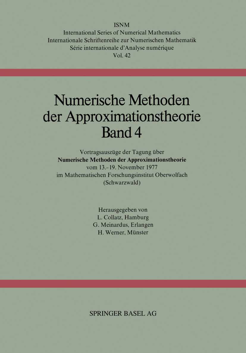 Numerische Methoden der Approximationstheorie