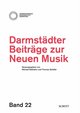 Darmstädter Beiträge zur neuen Musik, Band 22