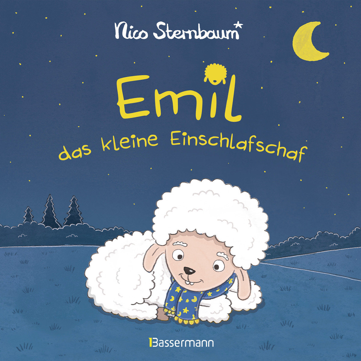 Emil das kleine Einschlafschaf. Eine Gutenachtgeschichte zum Vorlesen und Betrachten. Pappbilderbuch ab 18 Monaten. Vom Autor von 'Schüttel den Apfelbaum'