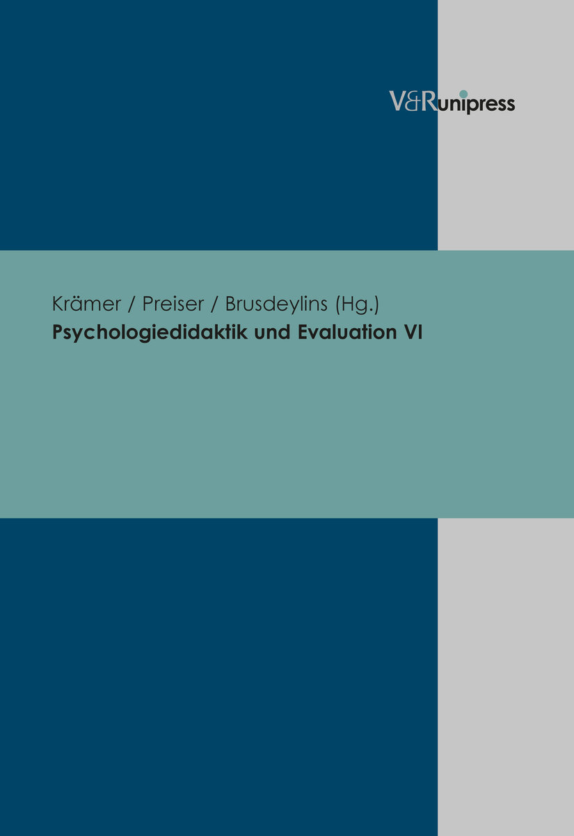 Psychologiedidaktik und Evaluation VI